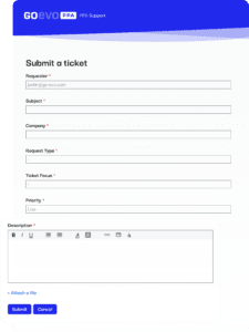 Support Portal Submit Ticket